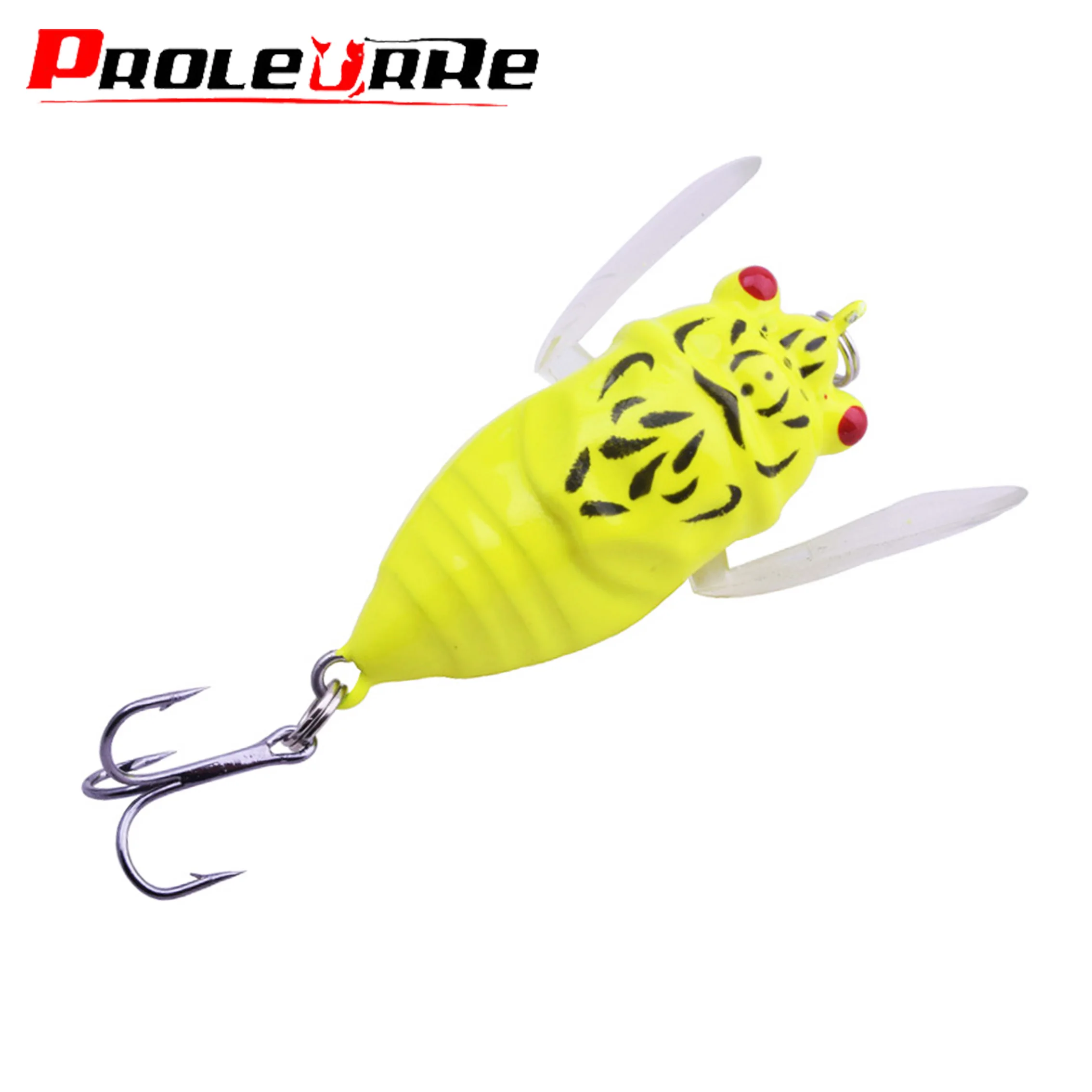 1PC Artificial Ladybug Fishing Bait 5.2cm 4.5g Cicada Beetle Insect Wobblers Fishing Lures Topwater For Bass Carp Fishing Tackle