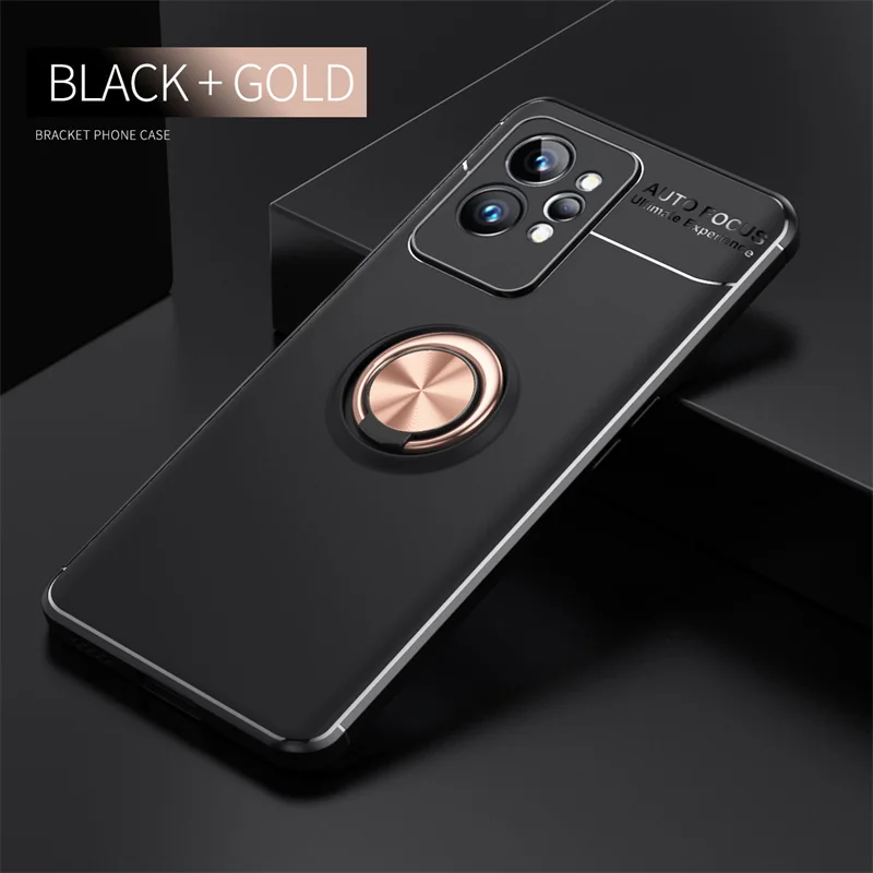 For Cover OPPO Realme GT 2 Pro Case For Realme GT Neo GT 2 Pro Capas Soft Ring Magnetic Holder For Cover Realme GT 2 Pro Fundas