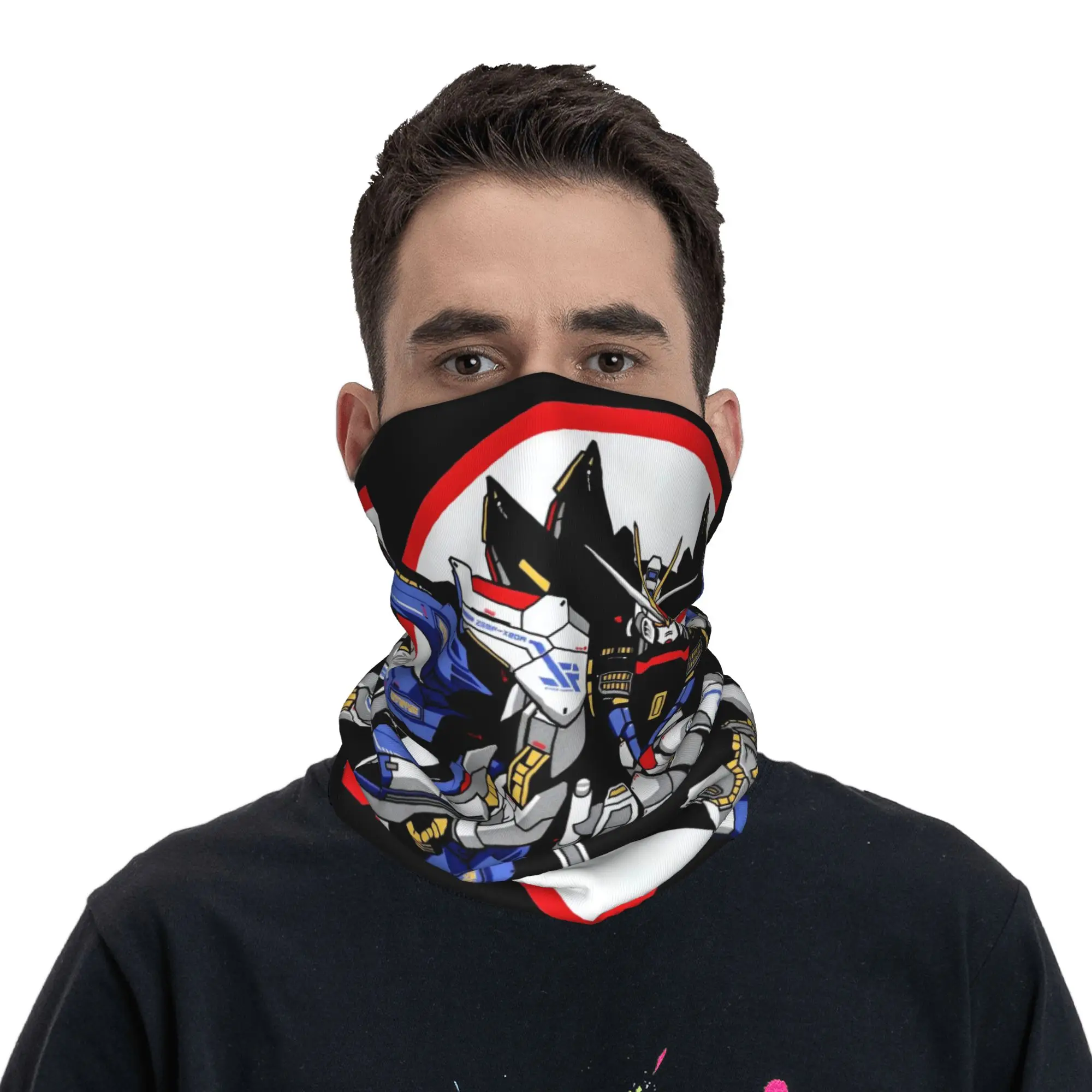 Фото Маска для лица Freedom (2) Bandana Gaiter Club Gundam, для походов, для взрослых, моющаяся, в виде шейного платка №4