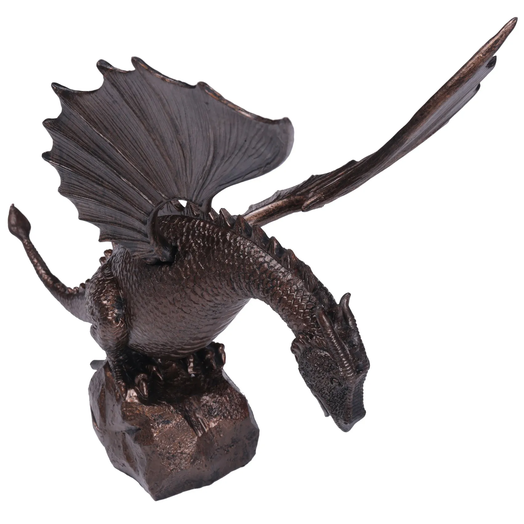 

Garden Dragon Statue Fountain Dragon Water Spray Dinosaur Ornament Resin Water Sculpture Garden Decoration