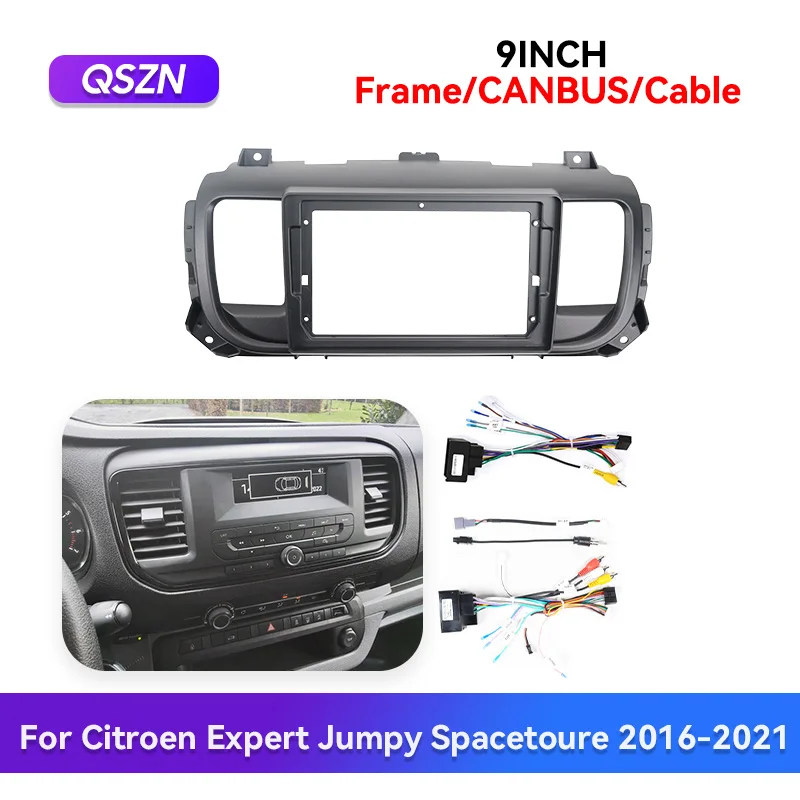 Кабельная проводка QSZN для CITROEN EXPERT JUMPY SPACETOURE 2016-2021 Canbus стереорамная пластина
