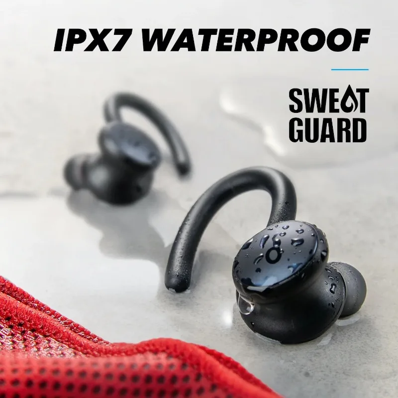ANKER Sport X10 Bluetooth 5.2 Наушники Спортивные басы IPX7 Водонепроницаемые спортивные наушники с защитой от пота (art.: 3920d4591bfe6) - 3920d4591bfe6