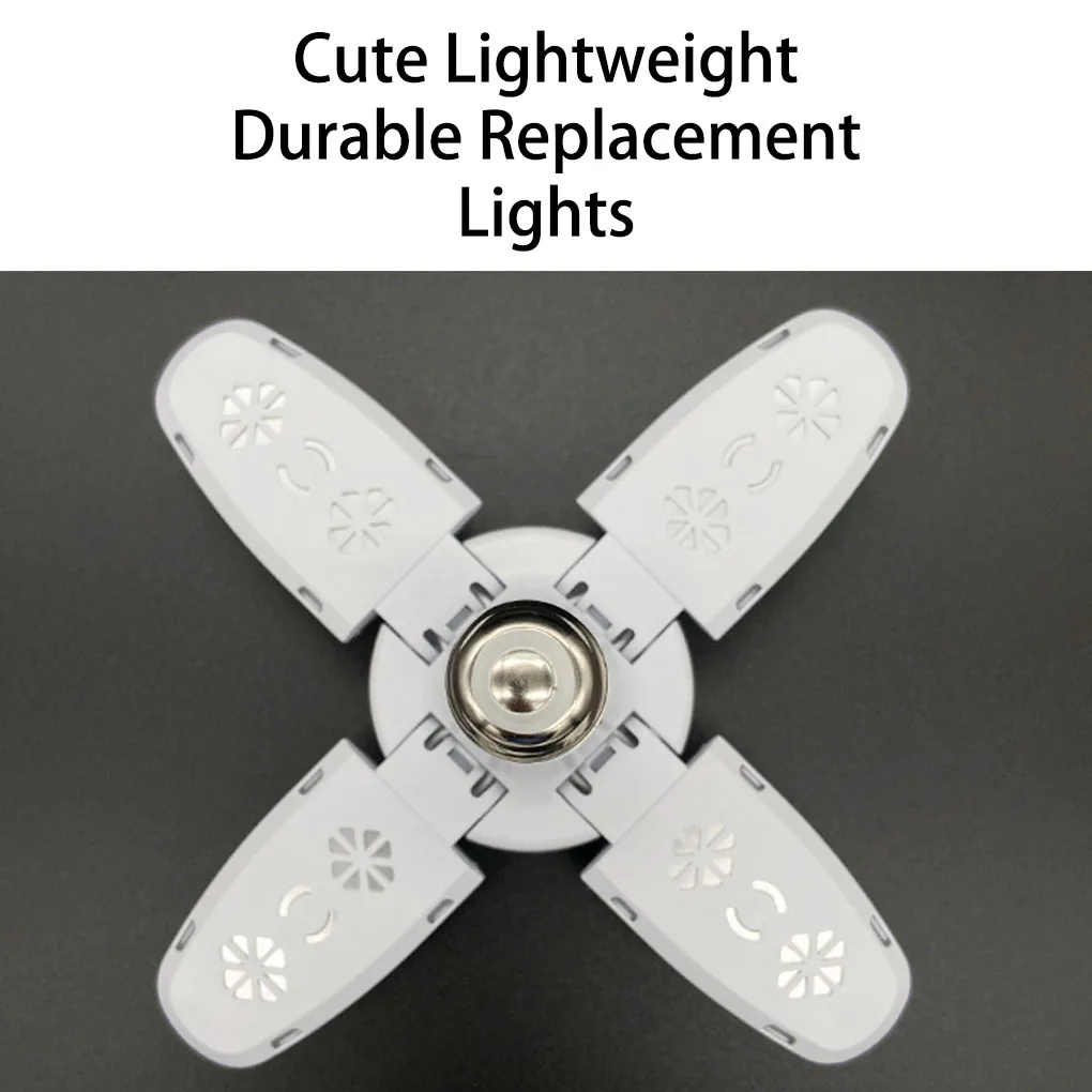 

LED Folding Light Portable Detachable Fan Shape Mini Dustproof Wide Angle Home Office School Corridor Ceiling Lamp