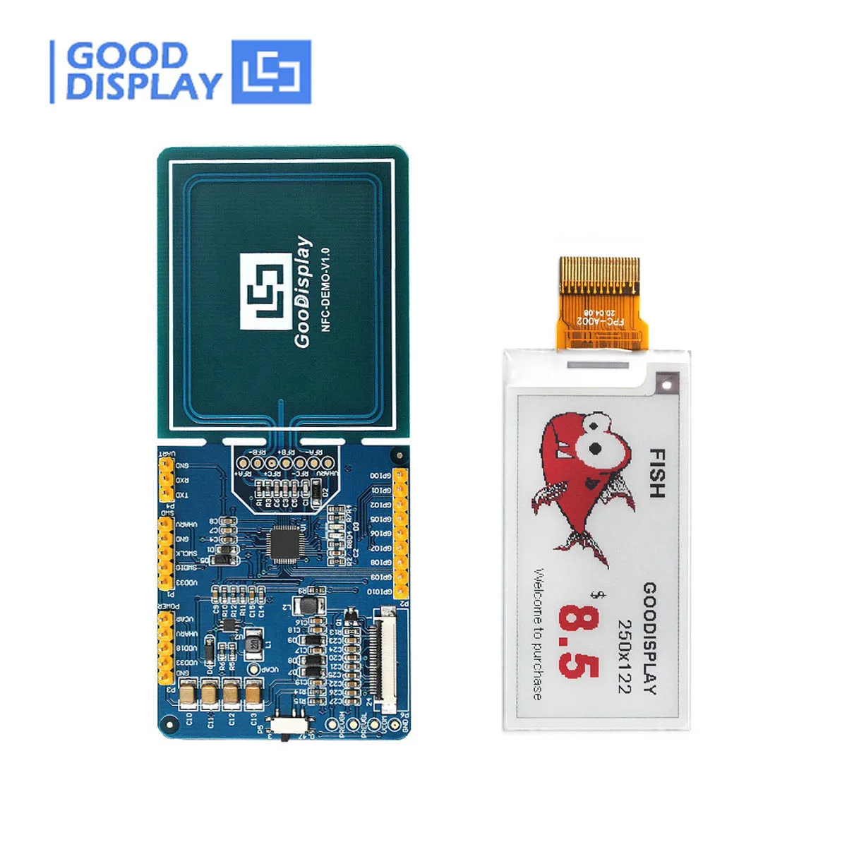 2.13'' Epaper Color Eink With NFC Refresh Board, GDEY0213Z98