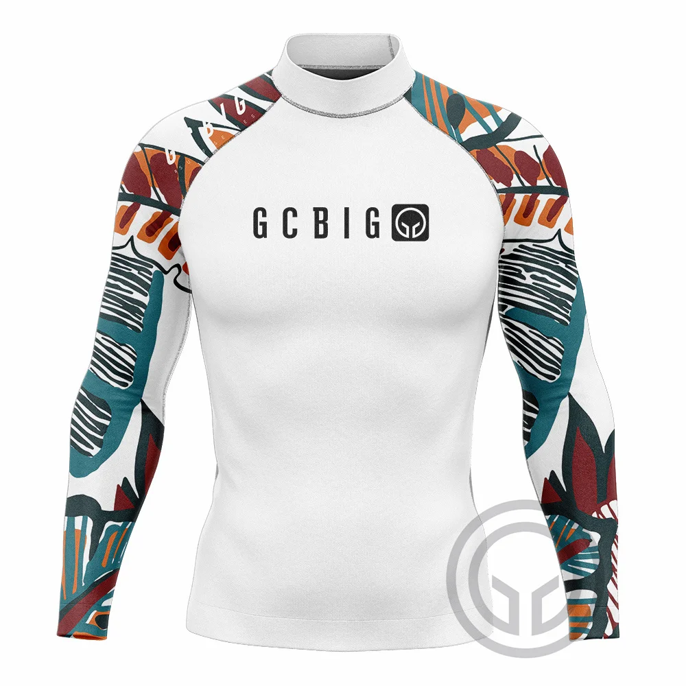 Мужская футболка с длинным рукавом для серфинга и плавания