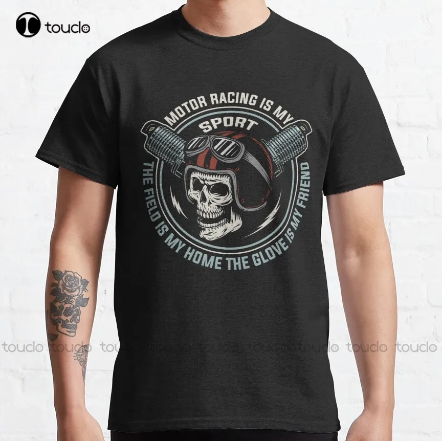 

The Motor Racing Is My Sport Classic T-Shirt Mens Workout Shirts Tee T Shirts Digital Printing Harajuku Streetwear New Popular