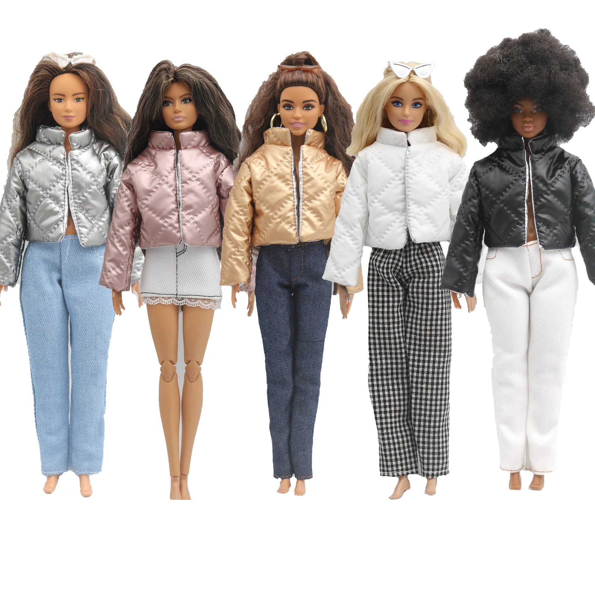 Двухстороннее хлопковое пальто для куклы Барби Cuvry