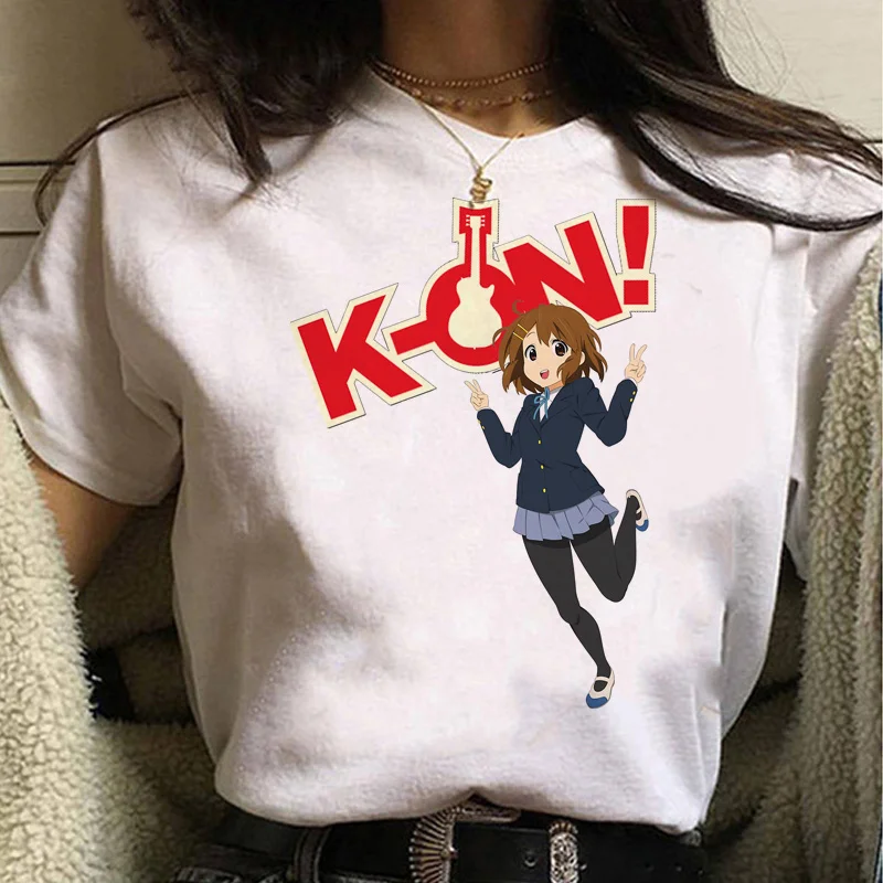 

Футболка k-on top, Мужская футболка y2k, белая футболка, винтажная забавная футболка с графическим принтом, футболка в эстетике