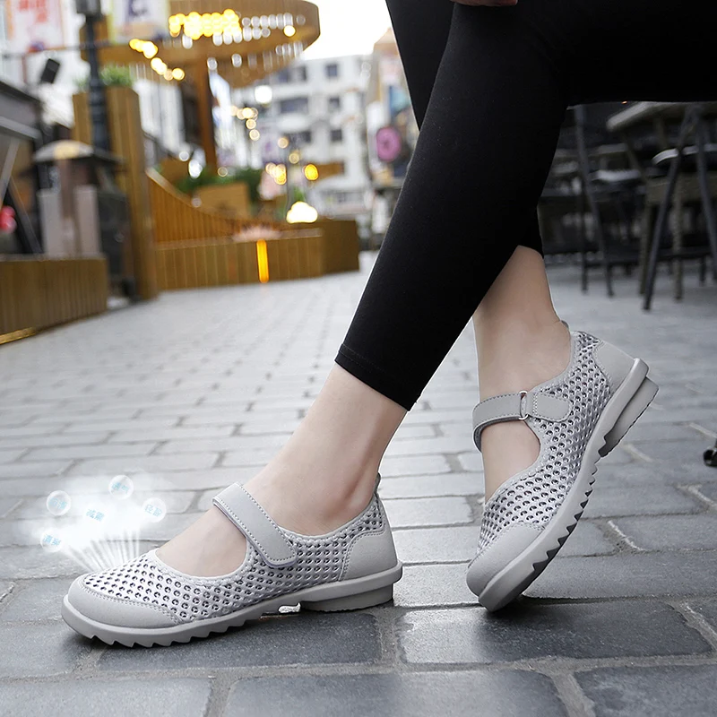 Women Shoes Summer Casual Flats Breathable Female Sneakers Woven Walking Shoes Slip On Ladies Loafers Handmade Shoes Size 35-42