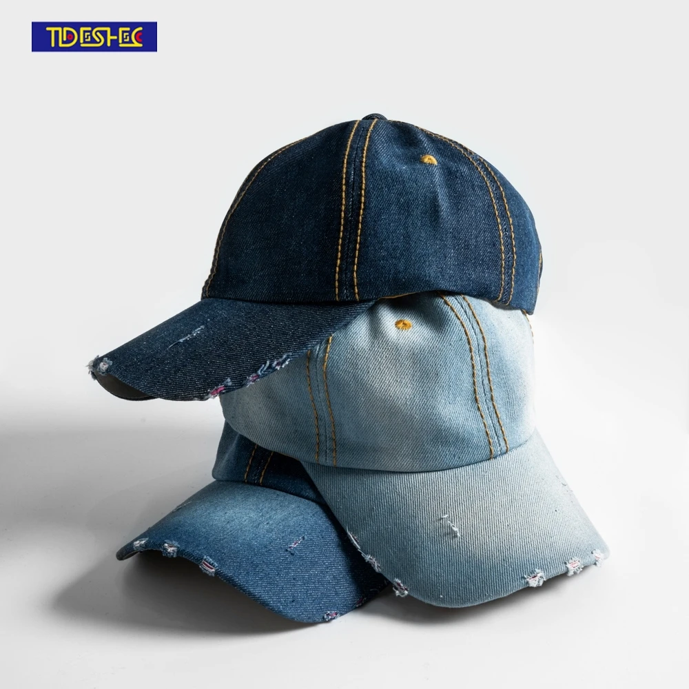 

Мужская винтажная Кепка в стиле Харадзюку, синяя регулируемая бейсболка в стиле ретро, 2022