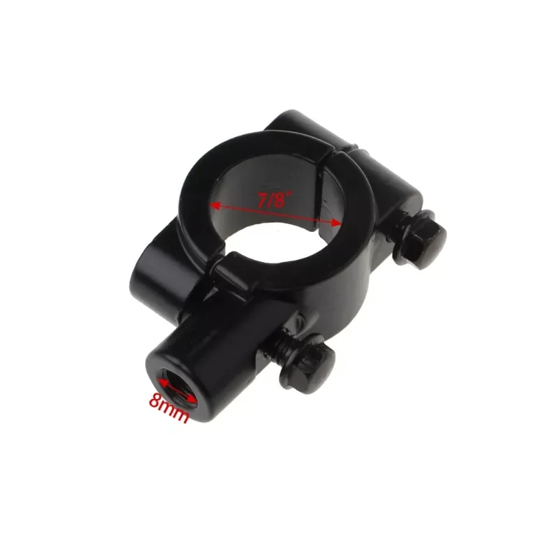 

87HE Universal Motorcycle Bike 7/8" Handle Rearview Mirror Mount Holder Adaptor 8MM