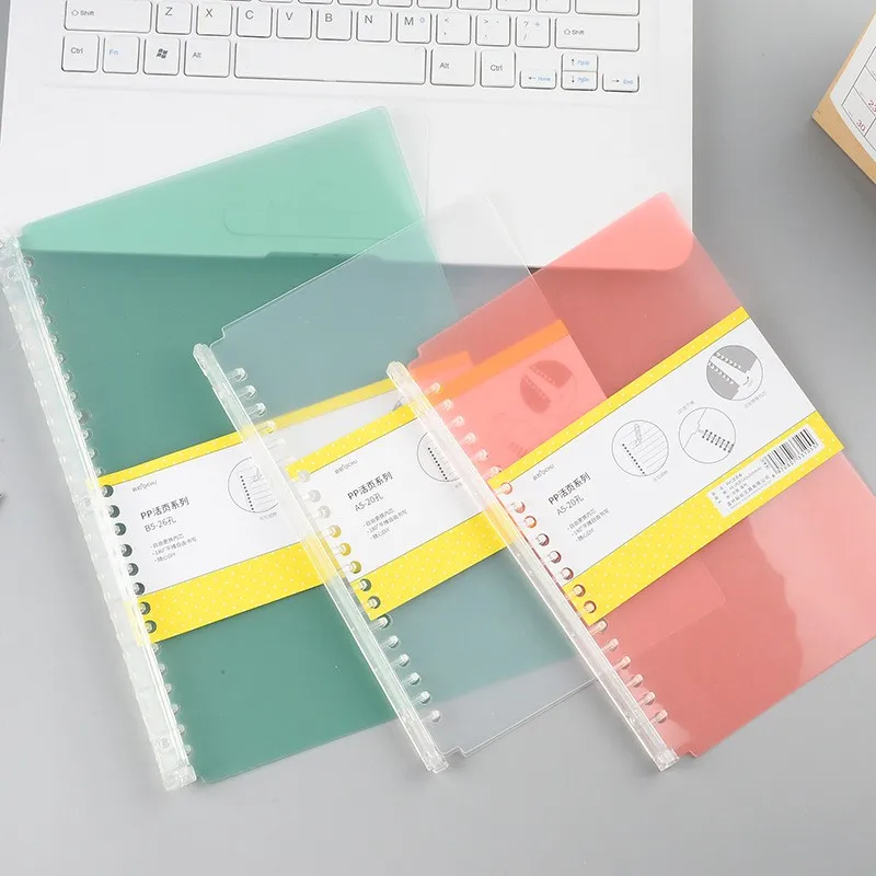 

1pc A5/B5 Binder Cover 20/26 Holes Binder Clips DIY Loose Leaf Hand Account Journal Planner Organizer School Office Supplies