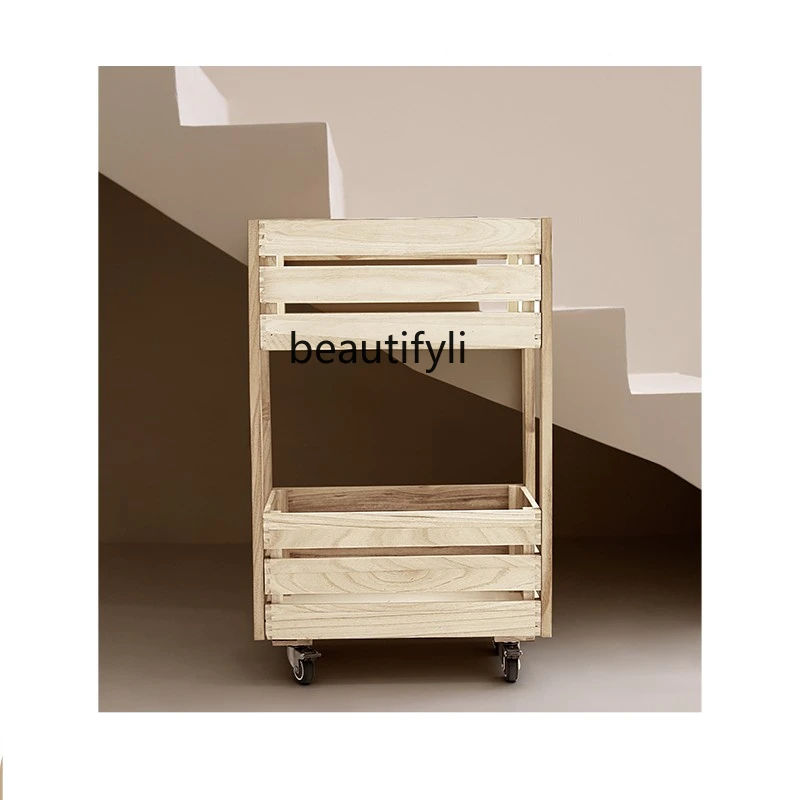 

yj Kitchen Vegetable Storage Storage Rack Removable Snack Beverage Storage Trolley Storage Rack Storage Basket