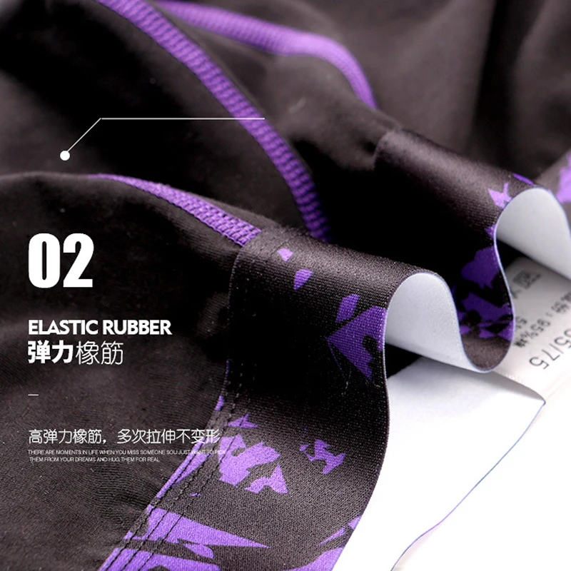 Boxer Shorts Men'S Panties Homme Underpants Fashion Boxershorts Underwear Man Cotton Male Sexy Brand Print Soft Panties 3pcs