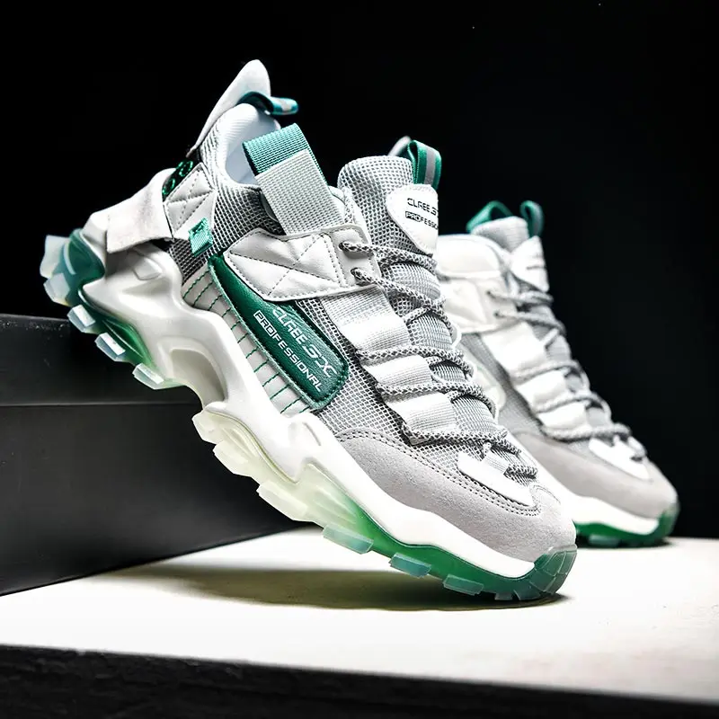 

large size 2022 Men Sneakers Outdoor Casual Shoes Trainer Fashion Loafers Breathable Shock Absorption Male Running Shoe 39-46