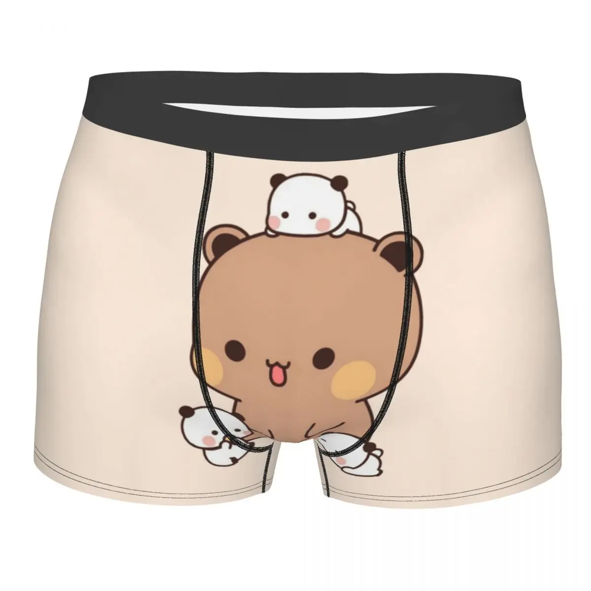 

Men Panda And Brownie Bear Couple Underwear Mochi Cat Funny Boxer Briefs Shorts Panties Homme Soft Underpants S-XXL