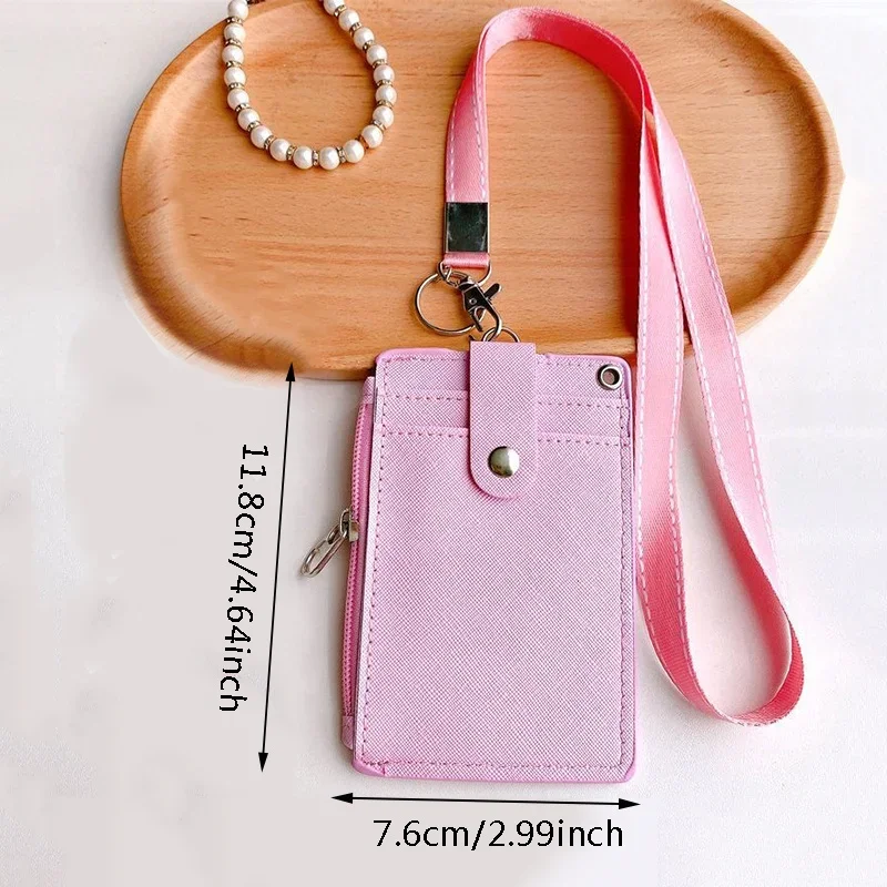 Практичный Школьный Держатель Для Удостоверения Личности С Брелком И Ремешком