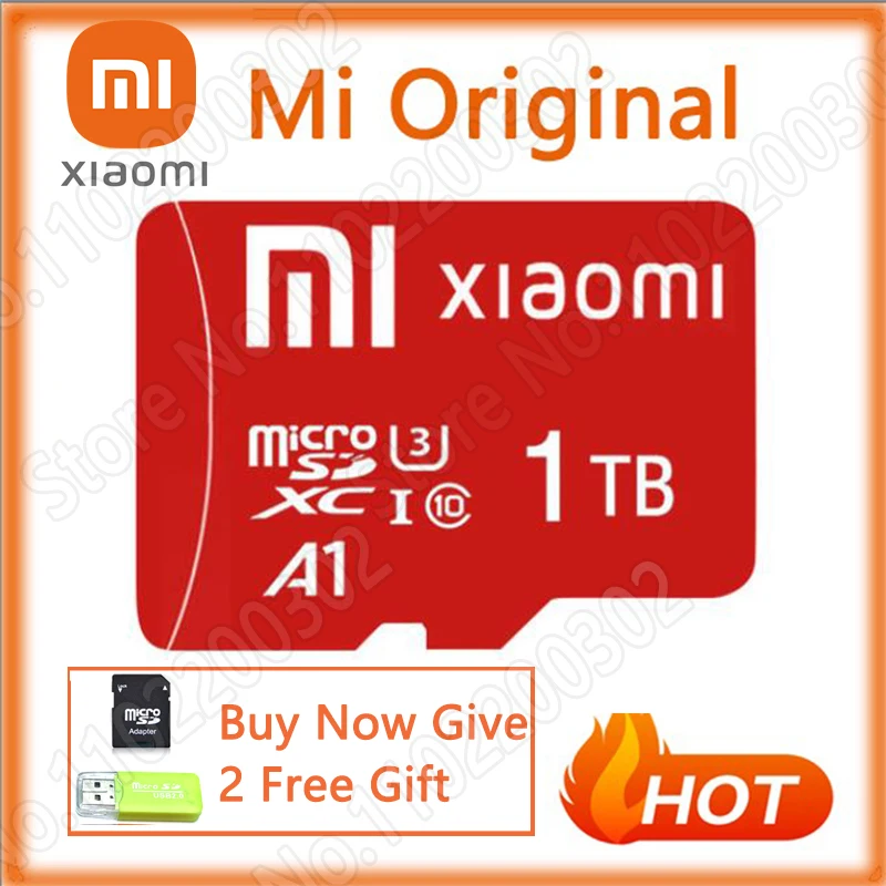 

1T 100% XIAOMI High Speed Large Capacity USB Drive Micro SD 32GB 64GB 128GB 256GB 512GB 1TB Micro SD SDHC Card 10 TF Memory Card