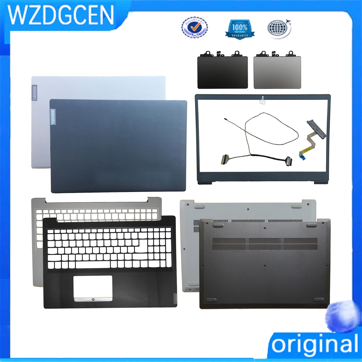 

Новинка для Lenovo Ideapad S145-15 IIL API IGM 340c-15 LCD задняя крышка Подставка для рук Нижняя крышка Сенсорная панель динамик HDD линия