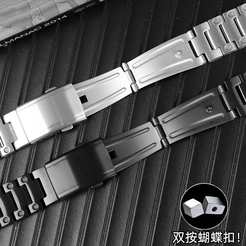 Watch accessories for Casio G-SHOCK-GMW-B5000 solid stainless steel strap small square bracelet chain