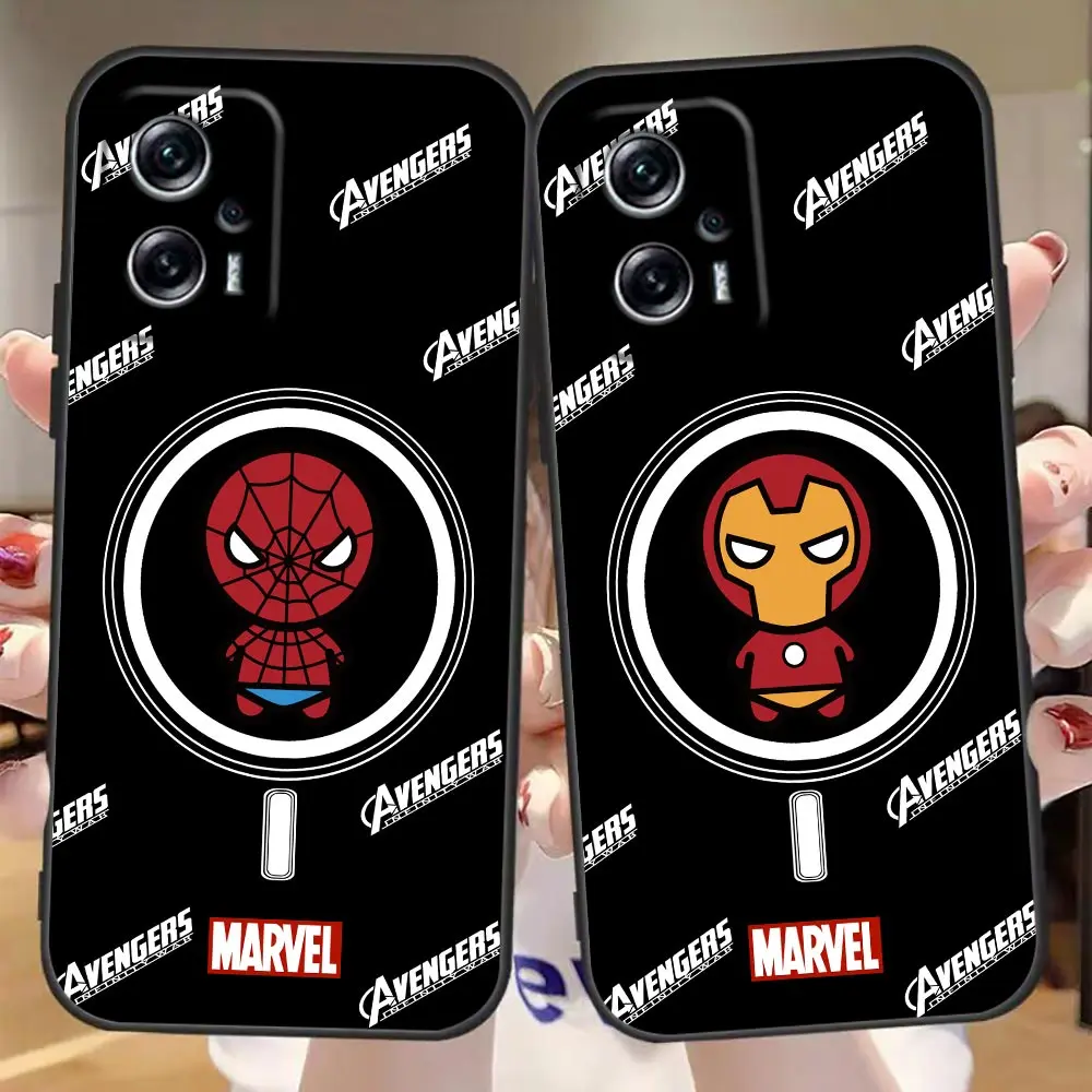 

Marvel Comics Heros Avengers Cover Case For Redmi Note 11 11S 11E 11T 7 8 12 8T 9 9S 9T 10 10S Pro Plus 4G 5G TPU Carcasa Case