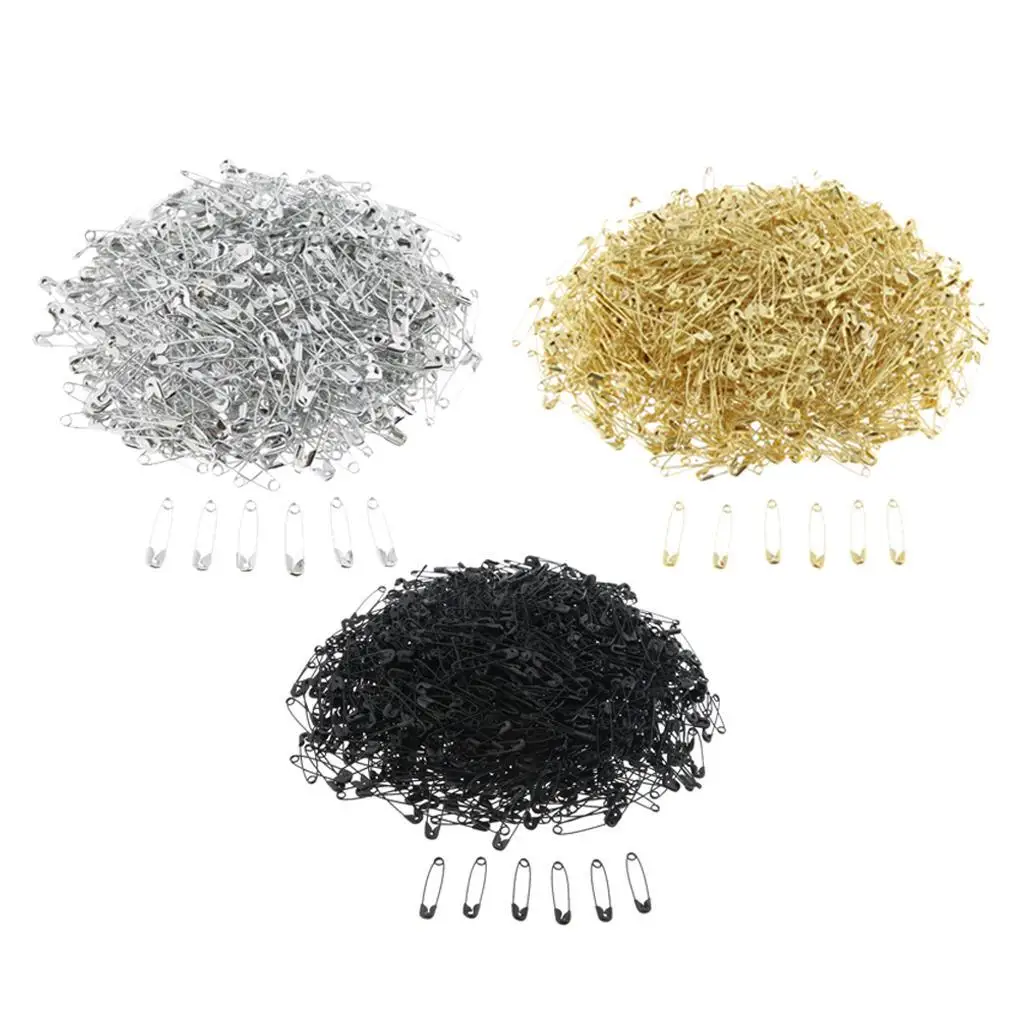 

Glossy Metal Needle Safety Pins Nickle Plated 1000PCS 22mm Black