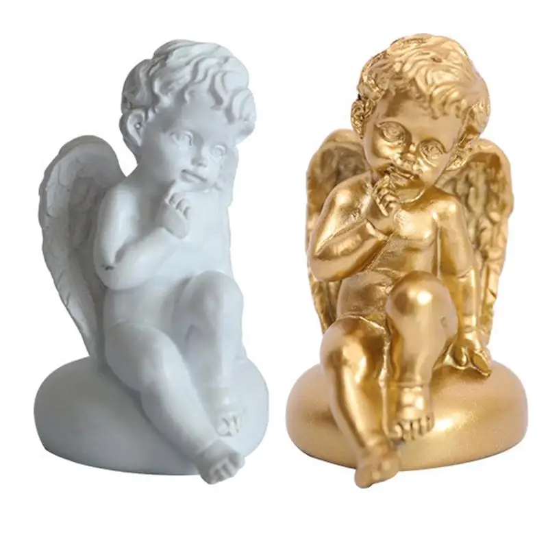 

PDTO Angel Statue Figurine Indoor Outdoor Home Garden Decor Wings Statue Sculpture New