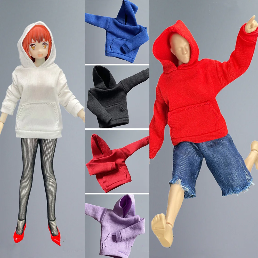 

1/12 Scale Male Female Trend Sweater Jacket Hoodie Clothes for 6in SHF 3ATOYS DAM TBL Action Figure Model