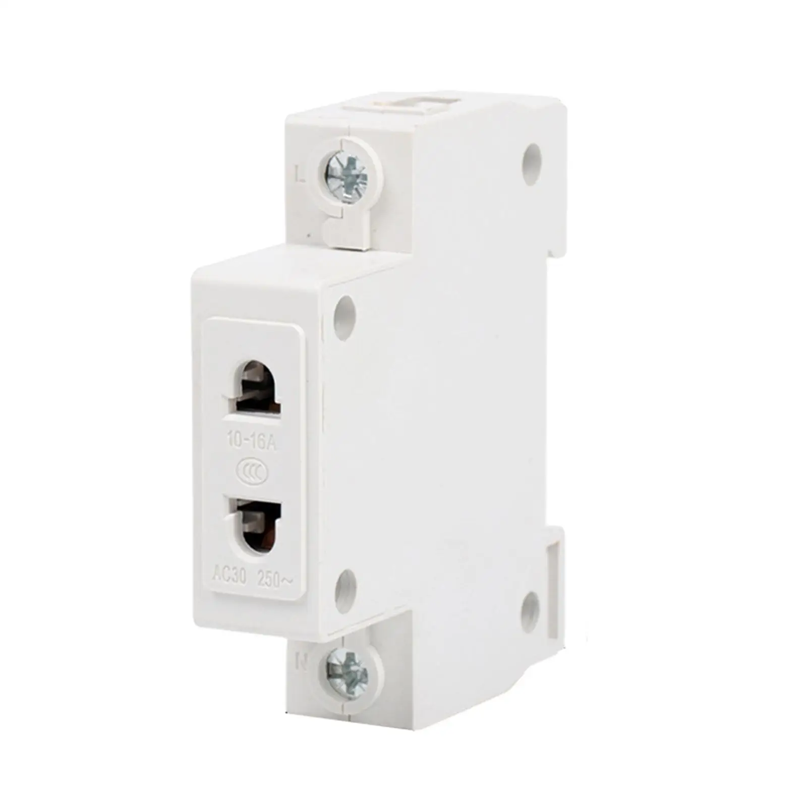 

Modular Din Rail Mount High Temperature Resistance Durable 2 Pins Industrial Sockets for Industrial Office Machinery Workshops