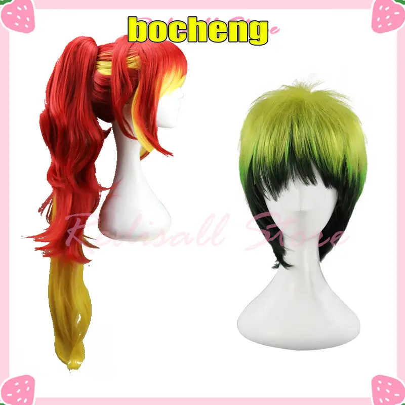 

Парик для косплея Ao no Exorcist Shura Kirigakure, головной убор из сериала Ямада, амаимона, короля земли, синего непоглощающего демона