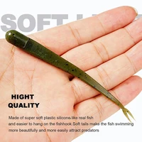 10pcs fishing tool bionic wobbler sea fishing soft bait with forked tail artificial bait worm lure