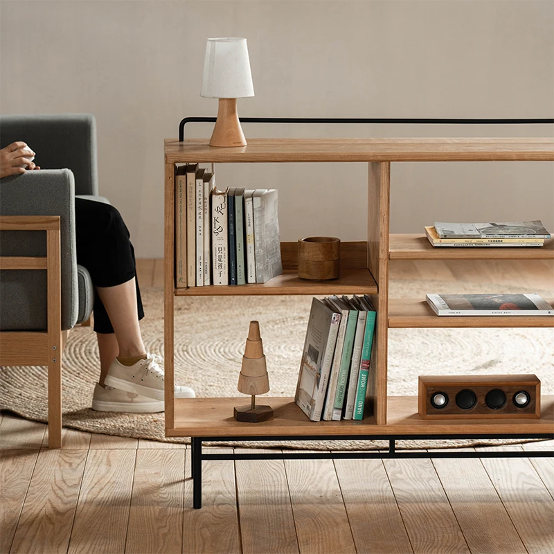 Книжный шкаф Duozhi Dwarf скандинавское вишневое дерево бревно из цельного дерева