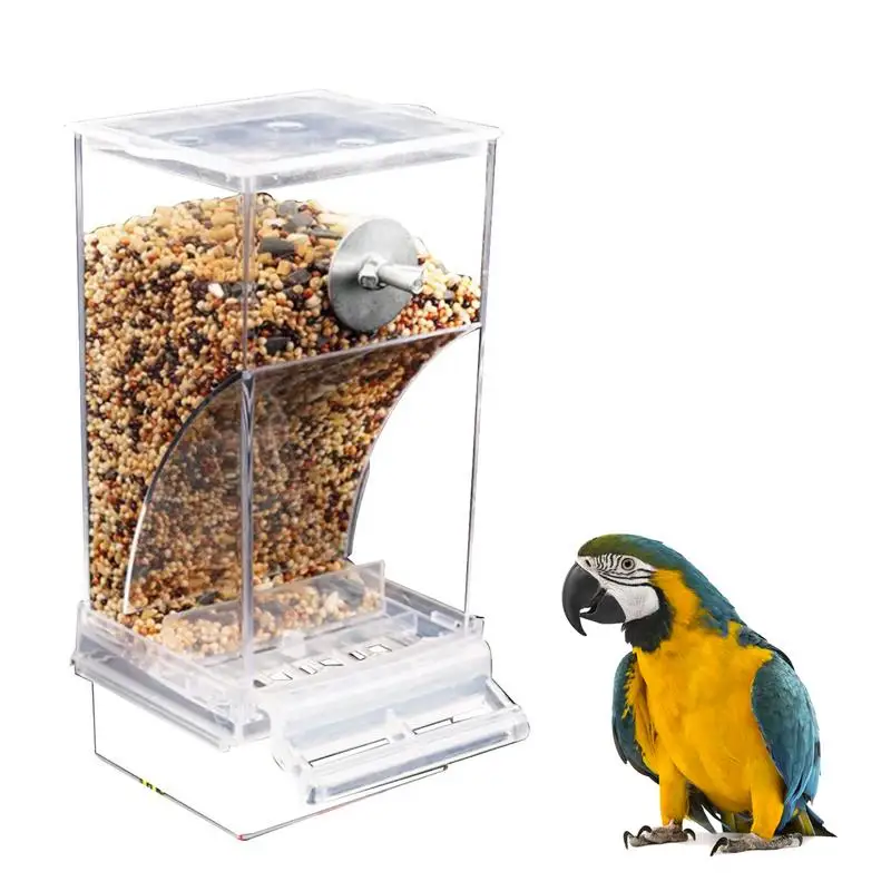 

Автоматическая кормушка для домашних животных, кормушка для птиц, кормушка для питья, внешняя Подвеска для питья, контейнер для еды из акриловых семян