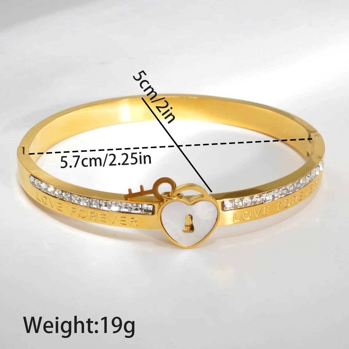 Женский браслет из нержавеющей стали с надписью Love роскошный золотым покрытием
