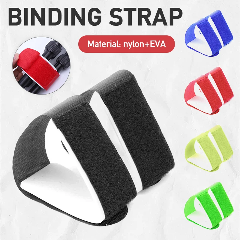 

10pcs Ski Snowboard Bag Carrier Nylon Hook and Loop Strap Supports Ski Snowboard Cross Country Snowboarding Bag Holder Accessory