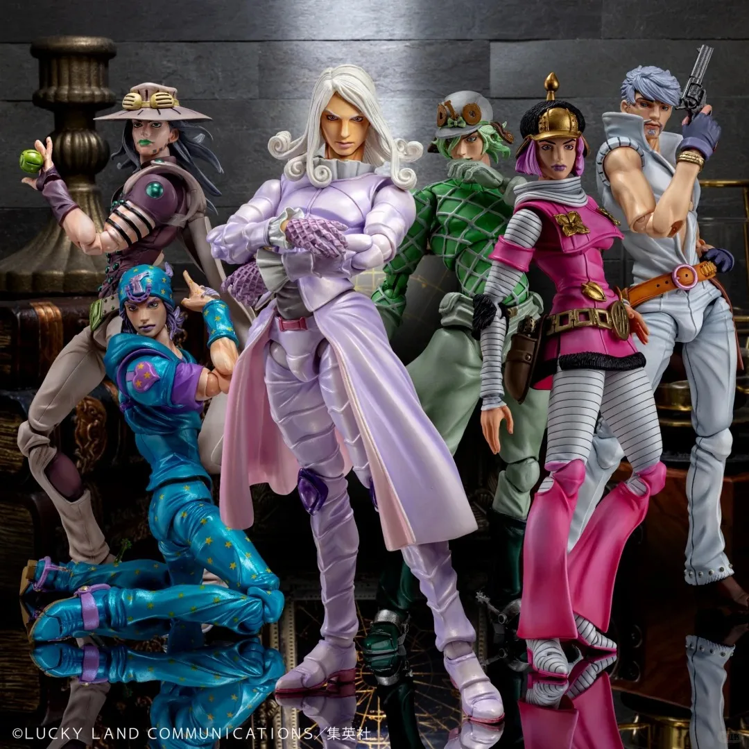 Фото Фигурка JOJO STEEL BALL RUN: Забавная коллекционная аниме-модель Medicos Chobitsu Kōdō, 100% оригинал, ПВХ, игрушка-кукла, подарок на День святого Валентина №3