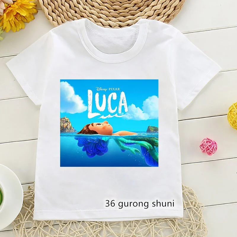 

2022 Summer New Cartoon Print T Shrit Anime Clothes Kawaii Kids Boys Girls T-shirt Clothes Children Clothing Basic Tshirt 3-13Y