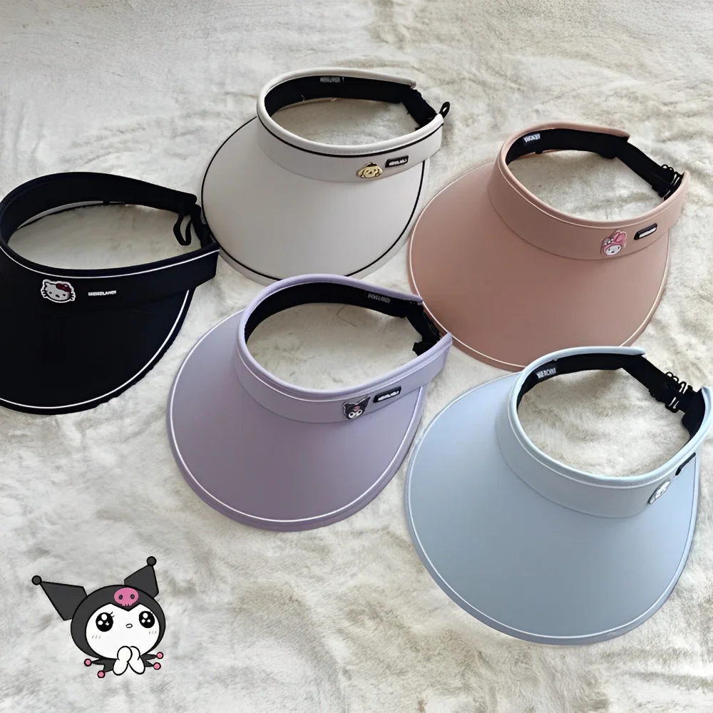 

Kawaii Sanrio Kuromi Cap Pochacco My Melody Cartoon Applique Versatile Ventilation Anti-sunburn Cotton Sun Hat Baseball Cap Gift