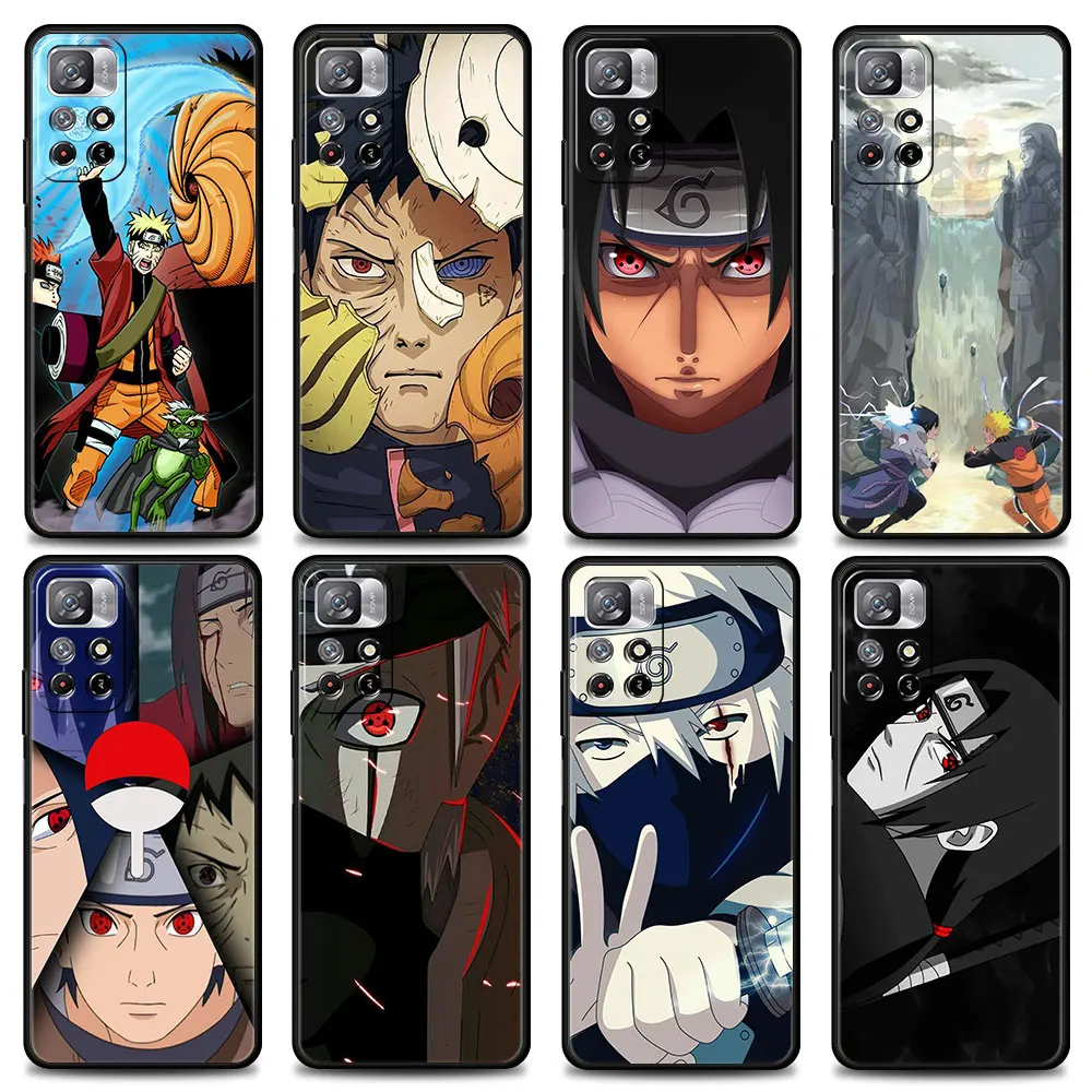 

Phone Case For Xiaomi Redmi 9c 9 k40 9A 10 8 7A Note 9S 9 10 8 11 Pro Plus 7 8T 9T 11T 5G Cover Naruto Itachi Kakashi Hatake