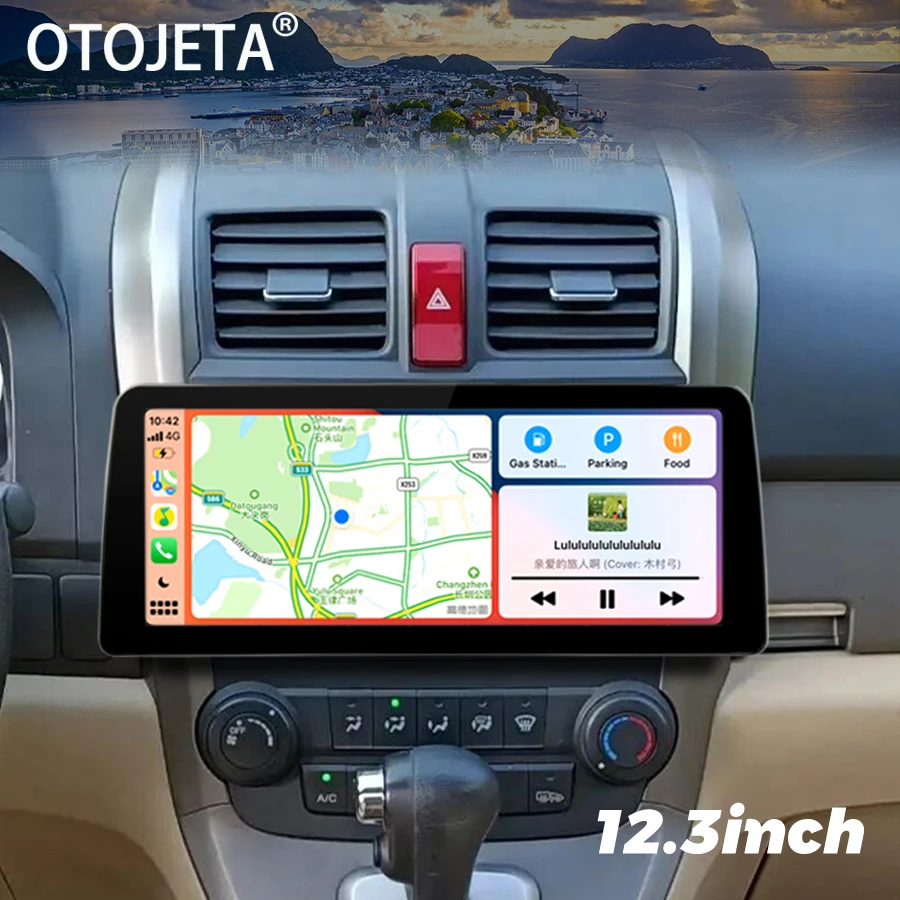 

12,3 дюймовый Qled экран Радио Android 13 автомобильный видеоплеер стерео для Honda CRV CR-V 2006 2008 2012 GPS Мультимедиа Carplay головное устройство