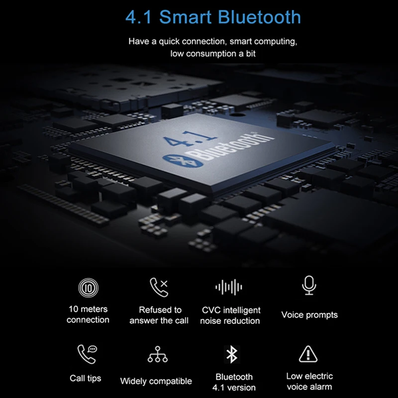 Беспроводные Bluetooth-наушники-вкладыши с микрофоном 2 шт |