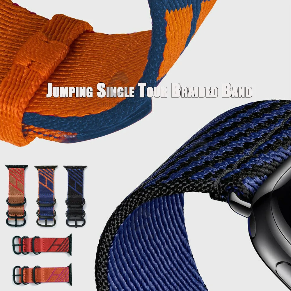 

Плетеный Нейлоновый браслет для Apple Watch Band 7 se 6 5 4 7 45 мм 41 мм 40 мм 44 мм