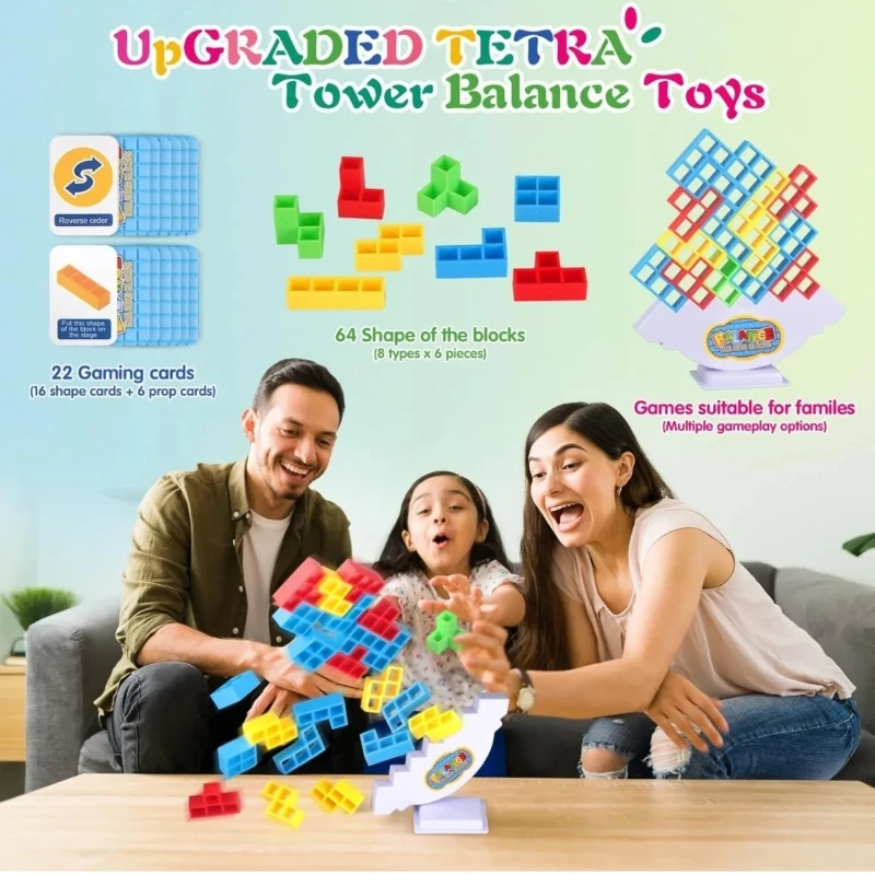 Штабелируемая игра строительные блоки для вечеринки игрушка Jenga сложенный блок