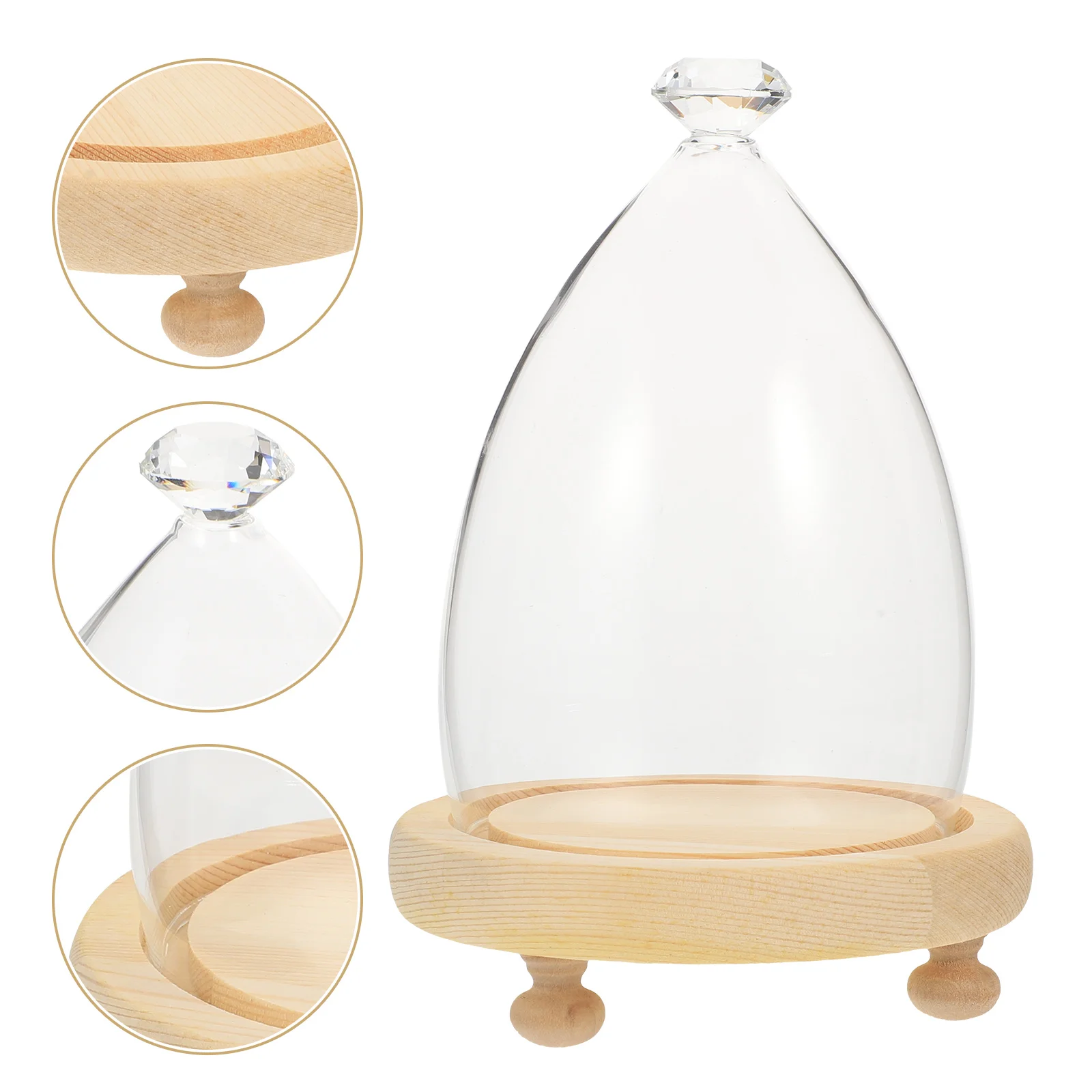 

1 Set Restaurant Decorative Dessert Cake Cover Clear Serving Tray Display Plate for Kitchen Dessert Party