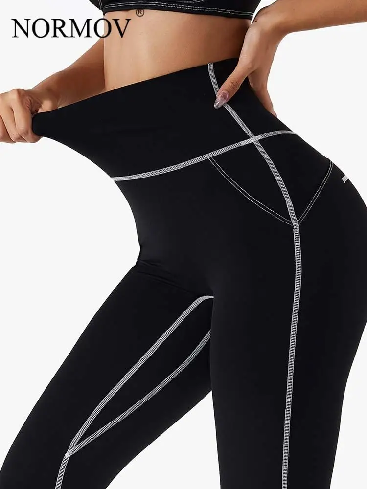 

NORMOV High Waist Leggings Women Sports Leisure Body Shaping Push Up Pants Quickly Dry Absorption Legging Women