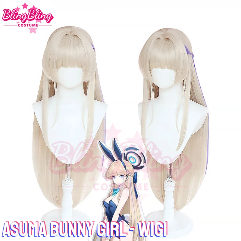

Парик для косплея Asuma Toki Bunny Girl, голубой парик для косплея