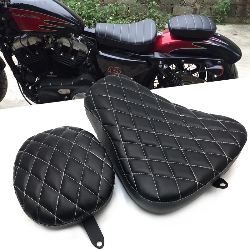 

Motorcycle Fender Seat Rear Passenger Seat Cushion Tail Pillion Pad for Harley Sportster XL1200 883 72 48 2010-2015 Accessories