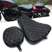 motorcycle fender seat rear passenger seat cushion tail pillion pad for harley sportster xl1200 883 72 48 2010 2015 accessories