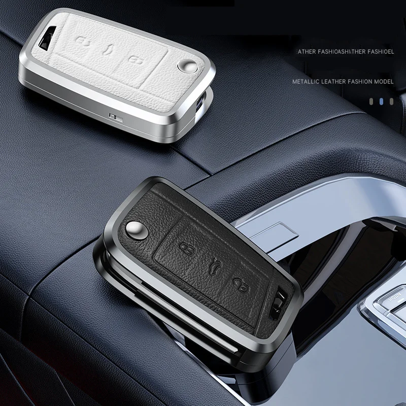 

Новый чехол для автомобильного ключа чехол для VW Volkswagen Golf 7 MK7 Skoda Octavia A7 3 кнопки автомобильные аксессуары защитный чехол для ключей