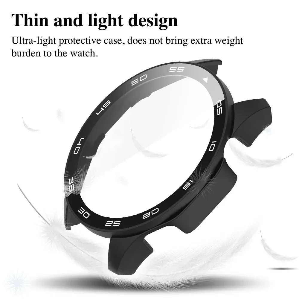 Защитный Чехол С Полным Покрытием Huawei Watch GT 4 Закаленное Стекло И Твердая Обложка